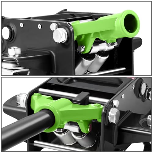 DNA Motoring Low Profile Hydraulic Trolley Service/Floor Jack, 4 Ton (8000 lbs) Capacity, Lifting Range 4.5"-20", Green, TOOLS-00307-GR - color: Green, style: 4 ton