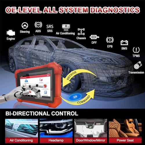 Launch Scan Tool X431 CRP919MAX Wireless Bidirectional Tool, All System Diagnosis Scanner, 31+ Service Functions, Code Assist, ECU Coding, FCA AutoAuth, V.A.G Guided, CANFD/DOIP, 2 Years Free Update