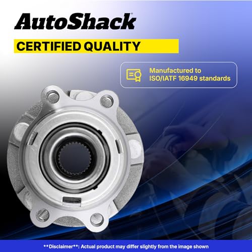 AutoShack Front & Rear Wheel Bearing and Hub Repair for Jeep & Dodge, Patriot 2007-2013 Compass 2007-2013 Caliber 2007-2008, AWD 4WD L4 2.0L 2.4L - 5-Lug, Without ABS