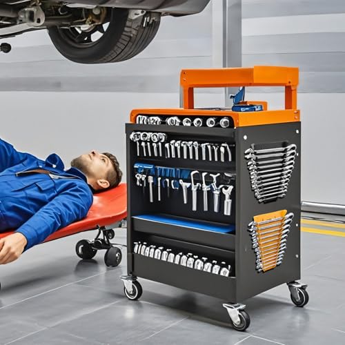 GRENPRO Wrench Organizer for Tool Box, 2 Pack Magnetic Wrench Holders Organizers, Storage for Tool Box Drawer, SAE 1/4" - 15/16" & Metric 6 MM-24 MM Wrenchs Rack - style: 2-Piece Wrench Holde