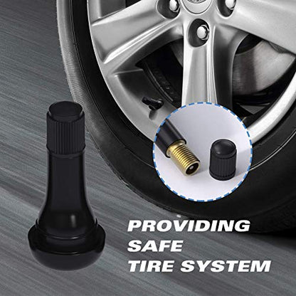 CKAuto TR413 Rubber Snap-in Tire Valve Stem (5pcs/Bag) - size: TR413