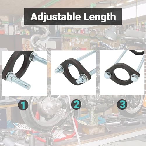 75mm Motorcycle Shock Spring Compression Tool Flexible Steel Coil Spring Compressor for Motorcycles with Coil Spring Outer Diameter Within 75mm