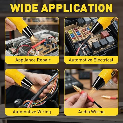 haisstronica 220PCS Heat Shrink Tubing Kit, 3:1 Adhesive Lined Heat Shrink Tube with 350W Mini Heat Gun, Waterproof Insulated Shrink Wrap for Automotive Marine Wiring Repair - size: 220 PCS
