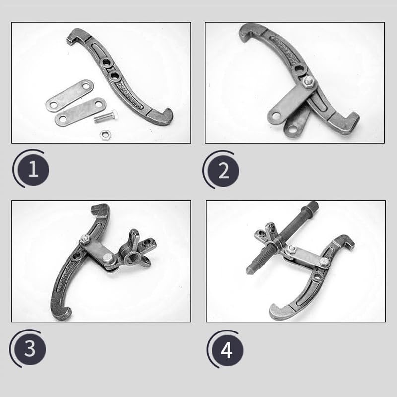 ChgImposs Multifunction Standard Carbon Steel 2 Jaw / 3 Jaw Bearing Puller with 4 Single Hole Claw Pullers for Car/Mechanical Repairing (3 Inch) - size: 3 Inch