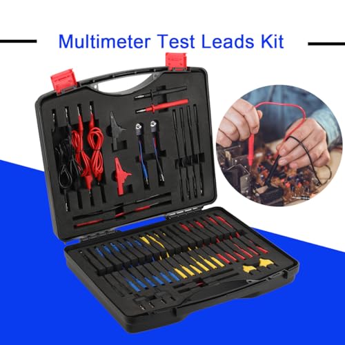 Automotive Circuit Test Leads - 92PCS Terminal Test Kit with Multimeter Probe, Electric Probe, Carrying Case, Wire Connectors, Adapter Cables