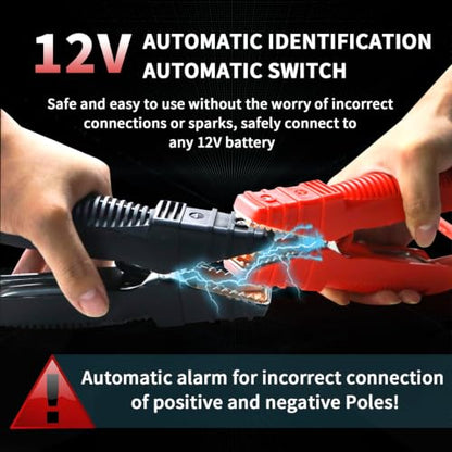Heavy Duty Trucks 18000A 12V Car Jump Starter Portable Power Bank with PD 60W Two-Way Fast-Charging, Battery Booster Pack for Truck, Diesel, RV, SUV, and All Gas Engines