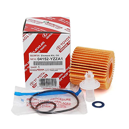 Genuine Engine Oil Filter, Housing Cap Holder, Drain Plug Washer Set w Wrench Removal Replacement Tool