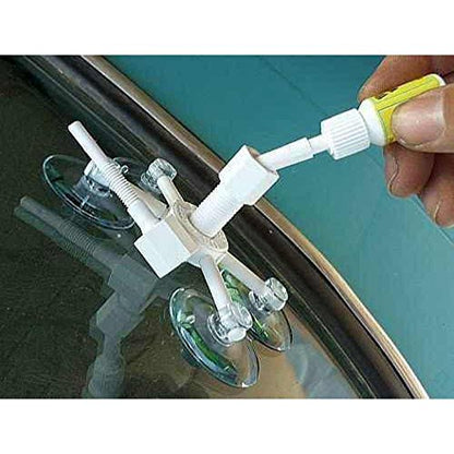 GLASS POLISH Complete Windshield Restoration Bundle, Set of DIY Polishing Kit and Repair Kit for Chips, Cracks, Fine Scratches, and Glass Clarity Restoration