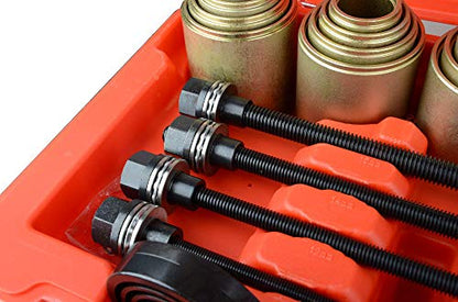 DAYUAN Universal Press Pull Sleeve Remove Install Bushes Bearings Tool Kit | Bearing & Bush Removal Tool Kit, Fits Cars LCV & HGV, Drop Forged Steel, For Bearings Seals Bushes, Universal Fit