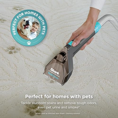 Shark StainStriker Portable Carpet and Upholstery Cleaner with On Board Self Clean, Spot, Stain and Odor Eliminator, 2 Tools, 2 Solutions, Charcoal, PX221BRN - style: StainStriker + 2 Tools