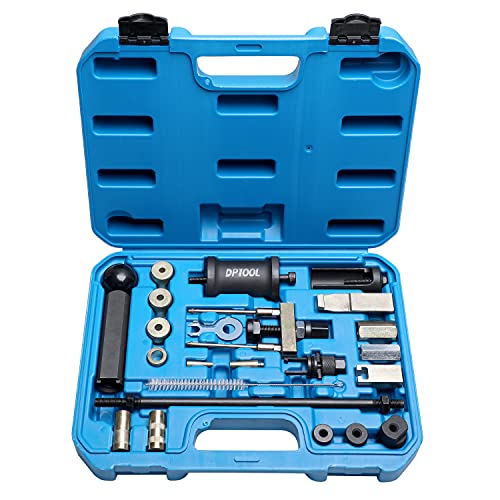 Fuel Injector Removal Puller Kit Injector Seal Install Tool Compatible with Volkswagen TDi 4 Cyl 8V 16V Diesel Replacement for Audi VW 1.2 1.4 1.6 1.8 2.0 2.7 3.0 3.2 3.6 V6 4.2 V8 FSI Petrol - size: 24PC Gasoline and Diesel Kit