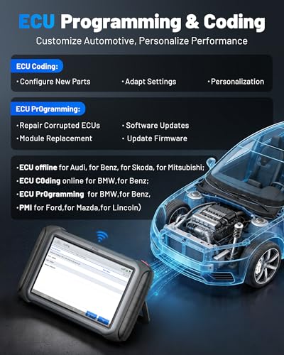 XTOOL IP919 MAX J2534 OBD2 Scanner, ECU Programming Scan Tool, Topology Map, 51+Resets, ECU Coding, Upgrade of IP919 PRO, FCA/CAN FD/DoIP, Full System Automotive Bidirectional Scanner, 3-Y Update