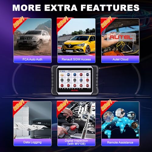 Autel Obd2 Scanner Diagnostic Tool MaxiCOM MK808Z: 2026 Bidirectional Scan Tool, 28+ Service, Active Tests Scanner for Car, All System OBD2 Diagnostics Car Scanner for DIY, Mechanic and Small Shops - style: MK808Z