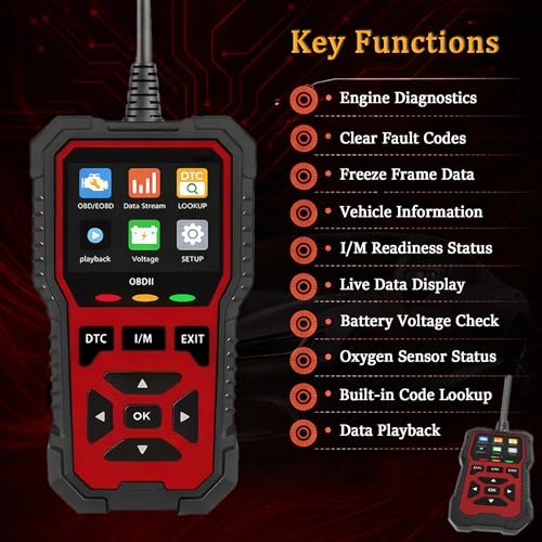 OBD2 Scanner for Mercedes-Benz GLB-Class 2020 2021 2022 2023 2024 2025, Car Diagnostic Tool and Code Reader, Live Data, I/M Readiness, Battery Voltage Display, Easy to Use