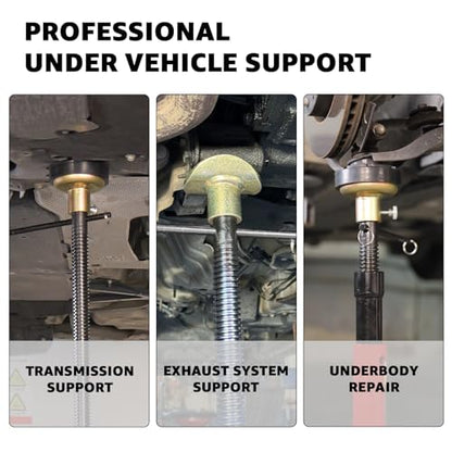 BESTOOL 1.5-Ton (3000Ibs) Underhoist Support Stand with Handle, Adjustable Height 30.7'' to 70.8'', Multi-Functional Topped Adapter, Easy Switching, Supporting Vehicle Components（US Patented） - color: 1.5 Ton Underhoist Stand