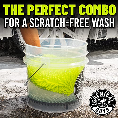 Chemical Guys HOL_128 Car Cleaning Kit, with Car Wash Soap, Car Wash Bucket and 16oz Car Care Cleaning (8 items) (Pack of 2) - style: 2 PACK KIT