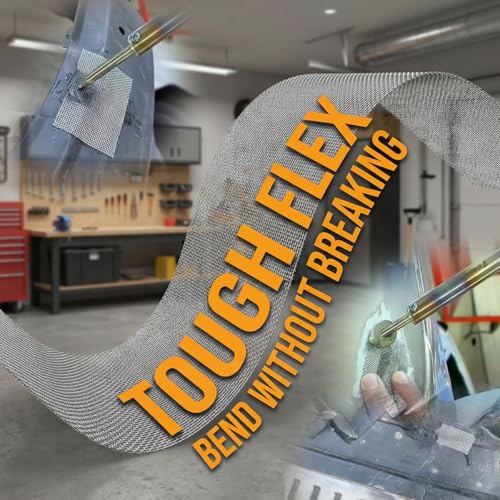10PCS Car Welding Mesh, 1.97 x 5.91" Plastic Reinforcing Stainless Steel Thermoplastic Repair Wire Mesh Screen, Auto Bumper Repairing Plastic Wire Welding Kit, Universal for Vehicles - size: 1.97 x 5.91"