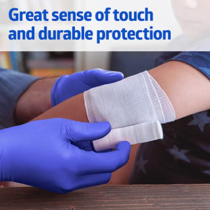 Medline FitGuard Touch Nitrile Exam Gloves, 100 Count, Small, Powder Free, Disposable, Not Made with Natural Rubber Latex, Excellent Sense of Touch for Medical Tasks, Durable for Household Chores - size: Small (Pack of 100)