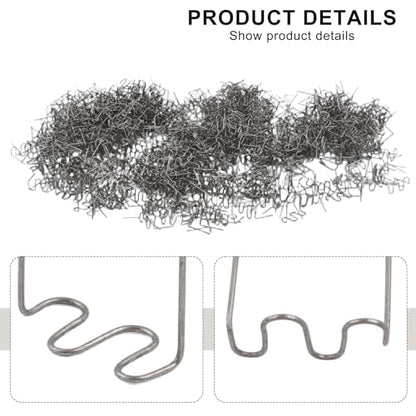1000Pcs Welder Staples, 0.6mm S Wave Staples for Car Bumper Bodywork Plastic Stapler Repair Kit for Car Bumper Repair, Architectural Modeling, Plastic Craft Welding Supplies