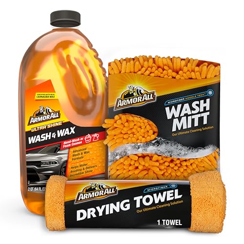 Armor All Cleaning Kit, Car Wash Soap, Wash Mitt & Microfiber Towel | Armor All Cleaning Kit, Car Wash Soap, Wash Mitt & Microfiber Towel - style: Car Wash Kit 3pc