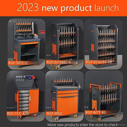 CNC Tool cart, CNC Trolley is Suitable for Warehouses and CNC Machining Centers, Gray, Non-Slip and Scratch-Resistant, CNC Tool Rack HSK50-30CAP - size: HSK50-30CAP