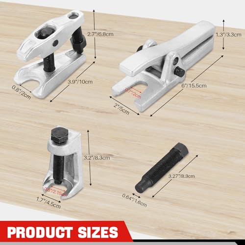 DASBET Ball Joint Separator Tool Kit Ball Joint Splitter Ball Joint Removal | Tie Rod Removal Tool Tie Rod Pitman Arm Puller for Front End Service on Most Cars, Trucks, ATVs