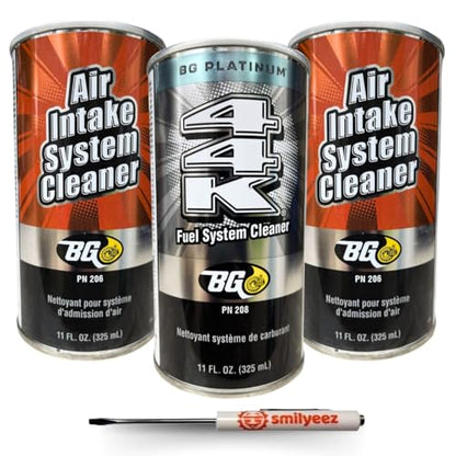 Smilyeez Listing for BG Air Intake & Fuel System Cleaner Kit K2902 - Includes 2 PN206 & 1 44K PN208 & Pocket Screwdriver (1 Kit)