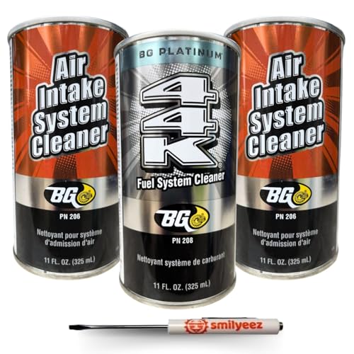 Smilyeez Listing for BG Air Intake & Fuel System Cleaner Kit K2902 - Includes 2 PN206 & 1 44K PN208 & Pocket Screwdriver (1 Kit)