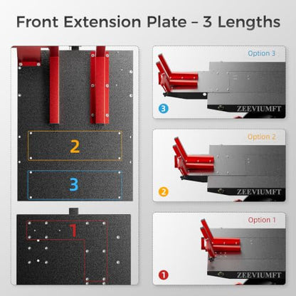 1500 LB Motorcycle Lift Table, Heavy Duty Air/Hydraulic ATV Lift with Side Extensions, 48" W x 33.5" H, User-Friendly Installation Design with Motorcycle Jack, Fits Harley/Indian/Custom - size: 48in