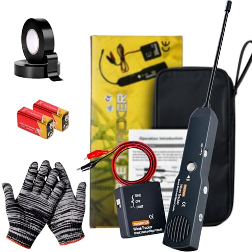 Circuit Breaker Finder, Wire Tracer, Circuit Tracer, Cable Tracker Electrical, Automotive Short and Open Finder Repair Tool EM415pro DC 6-42V