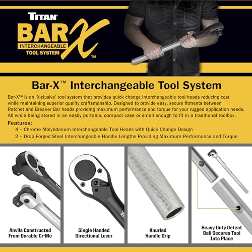 Titan Bar-X 64185 3/4-Inch Drive 30-Inch Breaker Bar