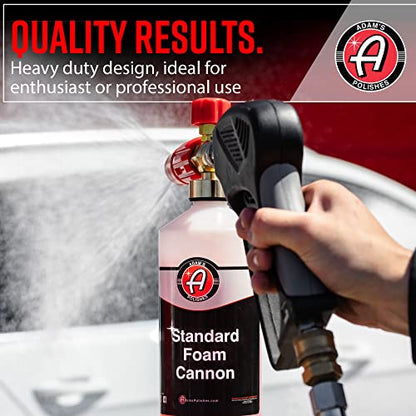 Adam's Polishes Standard Foam Cannon - Foam Cannon Soap Sprayer for Car Wash, Patio & House Cleaning | Sprayer Cleaner Cannister for Pressure Washer