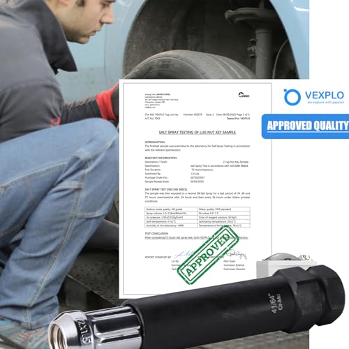 VEXPLO 41/64" 6 Spline Lug Nut Socket, 2 Pcs Wheel Lock Removal Tool | 41/64" 6 spline lug nut socket key (2 Pcs). Reliable wheel lock removal tool for aftermarket spline drive lugs on UTV & ATVs - size: 6 Spline-2 Pack