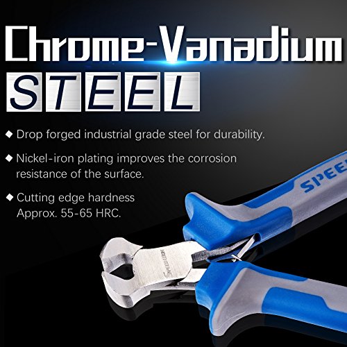 SPEEDWOX 4 Inches End Nippers Precision End Cutters Pliers Nail Pulling | Mini End Cutting, Fine Pliers with Spring, Micro Functional Small Wire Cutter, Jewelry Making & Shoes Repair Wire Twisting - style: 4" End Cutting Plier