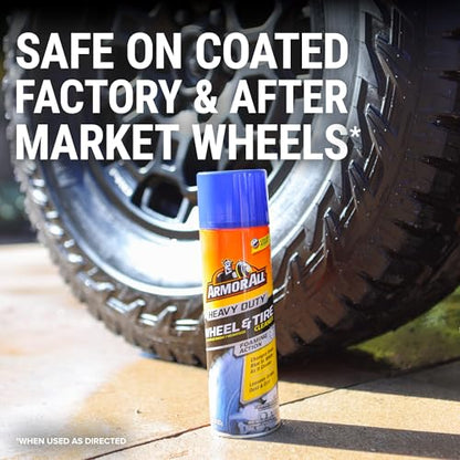 Armor All Heavy Duty Wheel and Tire Cleaner, Car Wheel Cleaner Spray, 22 Oz, Multicolor, 1.37 Pound (Pack of 1) - size: 22 Fl Oz (Pack of 1), style: Tire Foam (1 Pack)