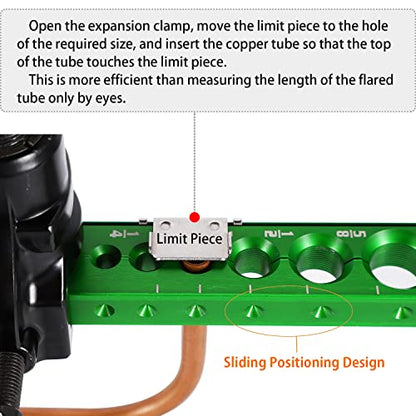 Bonvoisin Flaring Tool 1/4”-3/4” HVAC Single Flare Tool 45° Eccentric Tube Flaring Tool with Clutch Limit Piece for Copper Aluminum Tubing (one piece) - color: One piece