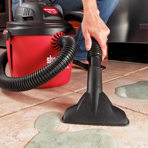 Shop-Vac 2.5 Gallon 2.5 Peak HP Wet/Dry Vacuum, Portable & Compact 2036000 | Small Shop Vac with Collapsible Handle, Wall Bracket & Multifunctional Attachments for Home, Jobsite