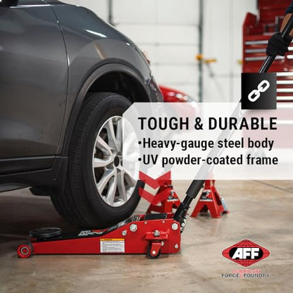 AFF 2 Ton Professional Floor Jack - Heavy Duty, Dual Pump - Low Profile Hydraulic Car Jack - style: Floor Jack