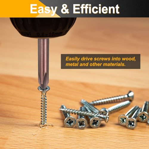 HARFINGTON 5pcs #2 Phillips Screwdriver Bit PH2 1/4" Hex Shank 3" (75mm) Long 0.16" Rod Magnetic Cross Head Drive Drill Bits S2 Steel Industrial Screw Driver Electric Power Tool, Brown - size: PH2 x 3" x 0.16"