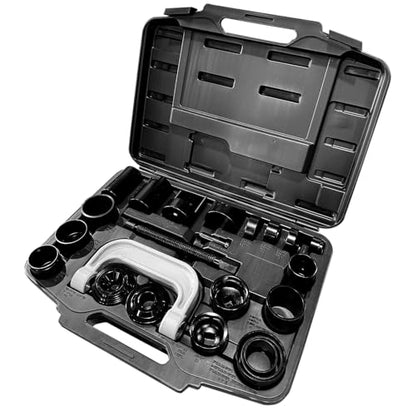 648617 Ball and U Joint Service Set of 23pcs, Receiving Tube, Adapters, Sockets Tool Kit, Remove and Install Ball Joints U Joints, without Removing Control Arm