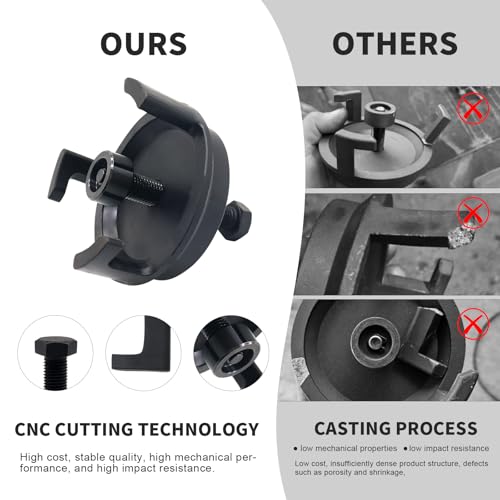25264 Heavy Duty LS Harmonic Balancer Puller, CNC Billet Crank Tool ﻿ | CNC-machined AISI 1045 solid steel, not cast; fits GM LS, Chrysler, Jeep, Dodge; not for GM LT, Ford Coyote or truck pulleys