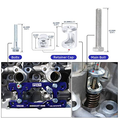 Engine Valve Spring Compressor Tool Compatible with Modular Ford F-150 5.0L Mustang Coyote 4 Valve Engine Trac Magnetic Screw Retainer Blue - color: blue
