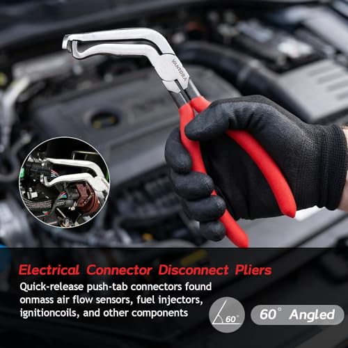 Electrical Disconnect Pliers,Hose Clamp Pliers,Electrical Connector Removal Tool,Terminal Removal Tool Kit,Vantora 5Pcs Automotive Tools for Car Wiring and Fuel Line