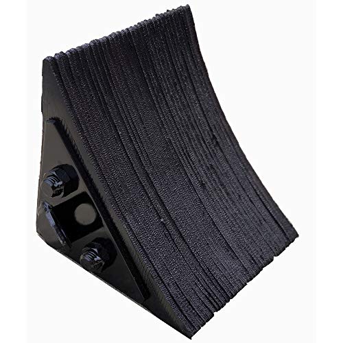 Durable Corporation Black Laminated Wheel Chock, 8" Length x 8" Width x 8" Height