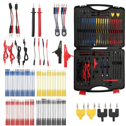 Automotive Circuit Test Leads - 92PCS Terminal Test Kit with Multimeter Probe, Electric Probe, Carrying Case, Wire Connectors, Adapter Cables