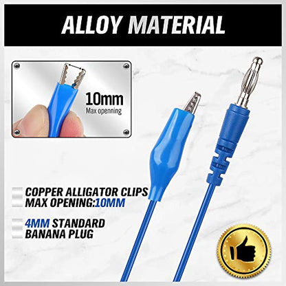 SWANLAKE 22-Piece Back Probe Kit, Multimeter Back Probe Pins with Test Leads and Alligator Clips, Automotive Electrical Circuit Diagnostic Tool Set for Car Repair - color: 22PCS Milti-color