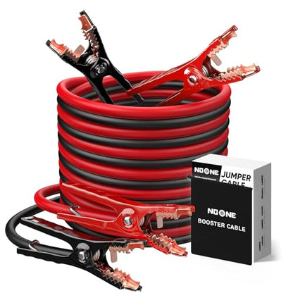 NOONE Jumper Cables for Car Battery - 4 Gauge 20 FT 600Amp Heavy Duty Automotive Booster Jumper Cables for Jump Starting Dead or Weak Batteries (4AWG x 20Ft) - size: 4Gauge x 20FT