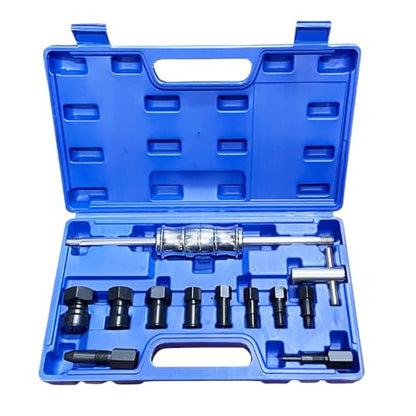 12PCS Blind Hole Collet Bearing Puller Set, Internal Bearing Extractor Puller Kit, Slide Hammer Bearing Puller Set with Expandable Collets 8-32MM Insert Bearing Remover Tool Set