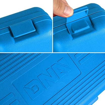 DNA Motoring TOOLS-00244 8-Pcs Brake Service Kit, Brake Spring Installer Remover Plier Tools Set with Carrying Case,Blue - color: Blue