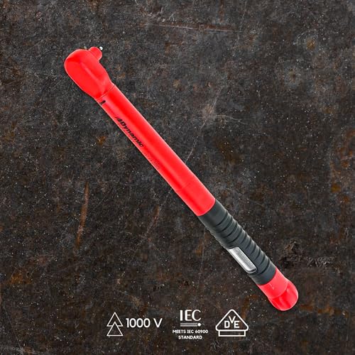 Dynamic 3/8" Drive Insulated Torque Wrench, 20-70 ft. lbs./20-100 Nm Range, Electrical Protection Up To 1,000V, Click Torque Wrench